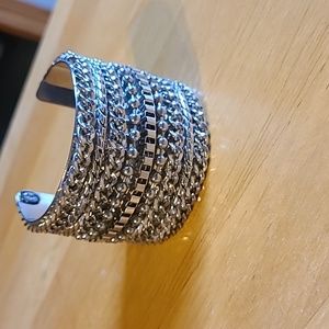 Silver cuff bracelet